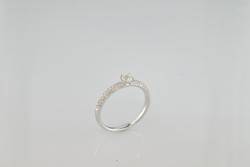 BAGUE OR GRIS 750/00 2.90g 67 DIAMANTS 0.51CT