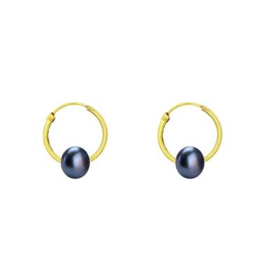 BO OR JAUNE 375/00 EAU DOUCE BAROQUE NOIRE 6,5/7MM