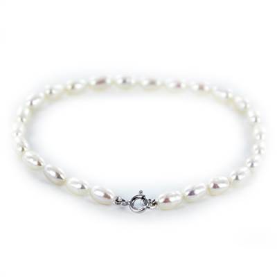 BRACELET OR GRIS 375/00 EAU DOUCE 