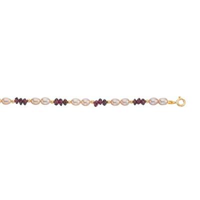 COLLIER OR JAUNE 750/00 PERLE DE CULTURE EAU DOUCE CHINE 4,5/5MM