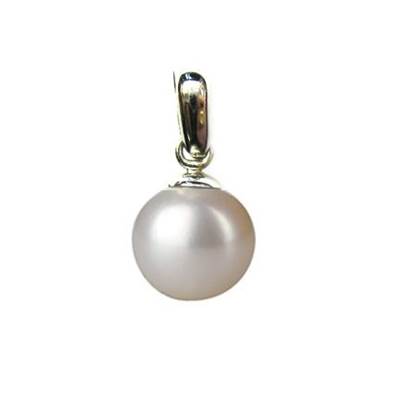 PENDENTIF OR GRIS 375/00 PERLE DE CULTURE EAU DOUCE CHINE 7/7,5MM