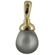 PENDENTIF OR JAUNE 750/00 TAHITI 10/11MM SB