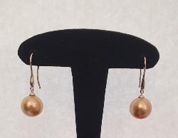 BO OR GRIS 750/00 0.88g MER DU SUD PHILIPPINES 9/10MM RONDE GOLD