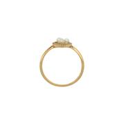 BAGUE OR ROSE 750/00 PERLE DE CULTURE EAU DOUCE CHINE