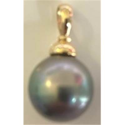 PENDENTIF OR JAUNE 750/00 PERLE DE CULTURE MERS DU SUD TAHITI
