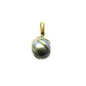PENDENTIF OR JAUNE 375/00 PERLE DE CULTURE EAU DOUCE CHINE