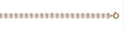 COLLIER OR JAUNE 750/00 0.41g EAU DOUCE CHINE 6/6,5MM SEMI-RONDE