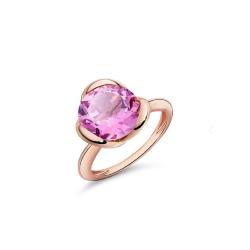 BAGUE OR GRIS 750/00 AMETHYSTE 3.15 G3.61