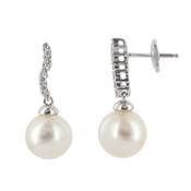 BO OR GRIS 750/00 PERLE DE CULTURE EAU DOUCE CHINE 7,5/8MM