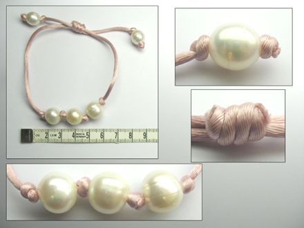 BRACELET EAU DOUCE CHINE 11/12MM BAROQUE BLANCHE