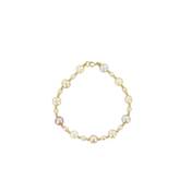 BRACELET OR JAUNE 375/00 PERLE DE CULTURE EAU DOUCE CHINE 7/7,5MM