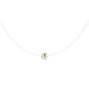 COLLIER OR JAUNE 750/00 PERLE DE CULTURE EAU DOUCE CHINE 9/9,5MM