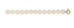 COLLIER OR JAUNE 750/00 1.04g AKOYA JAPON 6/6,5MM SEMI-RONDE