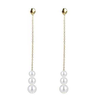 BO OR JAUNE 375/00 PERLE DE CULTURE EAU DOUCE CHINE 3,5/5,5MM