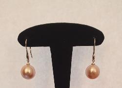 BO OR GRIS 750/00  EAU DOUCE CHINE 10,5/11MM RONDE BLANC