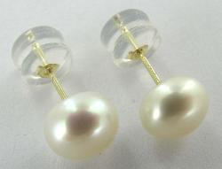 BO OR JAUNE 375/00 0.13g EAU DOUCE CHINE 7/7,5MM BOUTON