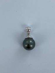 PENDENTIF OR GRIS 750/00 PERLE DE CULTURE MERS DU SUD TAHITI