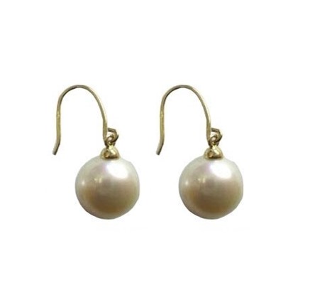 BO OR JAUNE 750/00 0.79g EAU DOUCE CHINE 11/12MM BOUTON BLANCHE