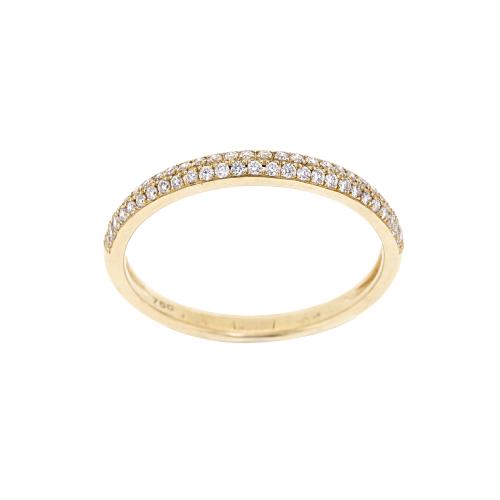 BAGUE OR JAUNE 750/00 D0.21(54) G1.53