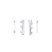 FERMOIR 3 RANGS + INTERCALAIRES OR GRIS 750/00   