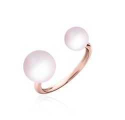 BAGUE OR ROSE 750/00 T54 0.82g EAU DOUCE CHINE 6/8,5MM RONDE NATURELLE