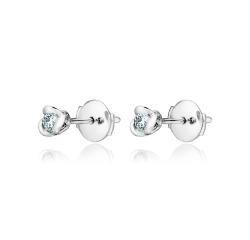 BO ARGENT 925/00 0.95g 2 ZIRCON 0.20