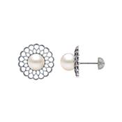 BO OR GRIS  750/00 PERLE DE CULTURE AKOYA JAPON
