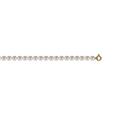 COLLIER OR JAUNE 750/00 PERLE DE CULTURE EAU DOUCE CHINE 7,5/8MM