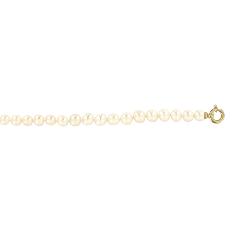 COLLIER 42 CM OR JAUNE 750/00 AKOYA JAPON 8/8,5MM RONDE FERMOIR BOUEE 1.20 GR
