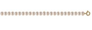 COLLIER OR JAUNE 750/00  EAU DOUCE CHINE 4/4,5MM SEMI-RONDE