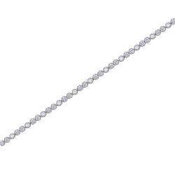 BRACELET OR GRIS 750/00 DIAMANT ROND BLANC D1.01(60) G6.05