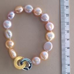 BRACELET ARGENT 925/00 6.00g EAU DOUCE CHINE 11/12MM