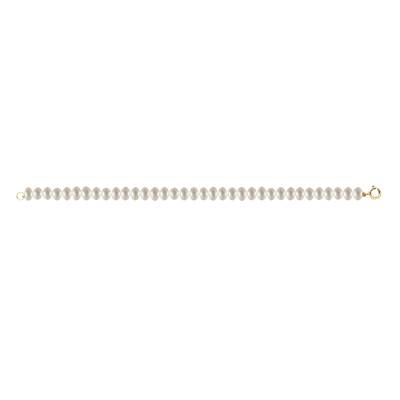 BRACELET OR JAUNE 750/00 PERLE DE CULTURE EAU DOUCE CHINE 5,5/6MM