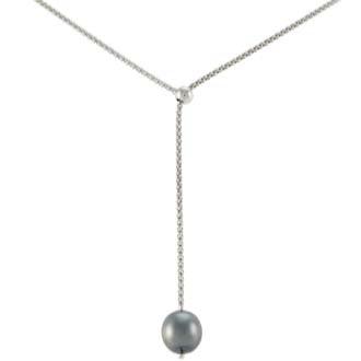 COLLIER ARGENT 925/00 3.60g MERS DU SUD TAHITI 10/11MM CERCLEE ARGENT