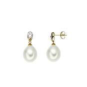BO OR JAUNE 750/00 PERLE DE CULTURE EAU DOUCE CHINE 8,5/9MM