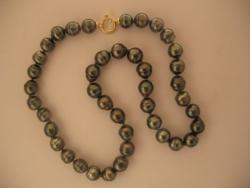 COLLIER OR JAUNE 750/00 1.20g MERS DU SUD TAHITI 10/13MM