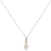 COLLIER OR JAUNE 375/00 PERLE DE CULTURE EAU DOUCE CHINE 9/9,5MM