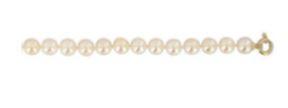 COLLIER OR JAUNE 750/00 1.04g AKOYA JAPON 6/6,5MM SEMI-RONDE