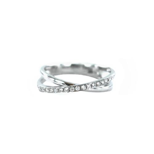 BAGUE OR GRIS 750/00 D0.15(21) G3.31