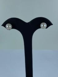 BO ARGENT 925/00 0.22g EAU DOUCE CHINE 8/8,5MM SEMI-RONDE