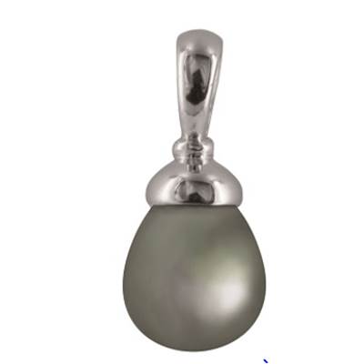 PENDENTIF OR GRIS 750/00 TAHITI 10/11 SB