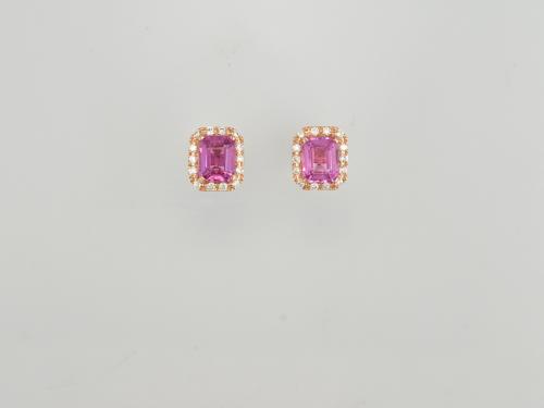 BO OR ROSE 750/00 1.43g 32 DIAMANT 0.12CT