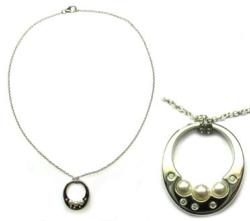 COLLIER ARGENT 925/00 9.00g EAU DOUCE CHINE 4/5MM RONDE BLANCHE