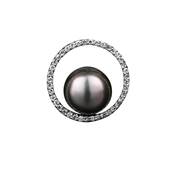 PENDENTIF OR GRIS 750/00 PERLE DE CULTURE TAHITI 9/10MM