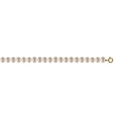 COLLIER 42 CM OR JAUNE 750/00 EAU DOUCE CHINE 7/7,5MM RONDE BLANCHE FERMOIR 1.09 GR