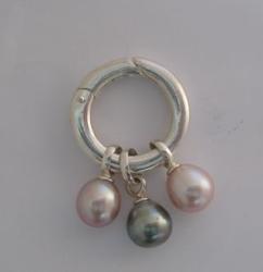 PENDENTIF ARGENT 925/00 9.45g MERS DU SUD TAHITI