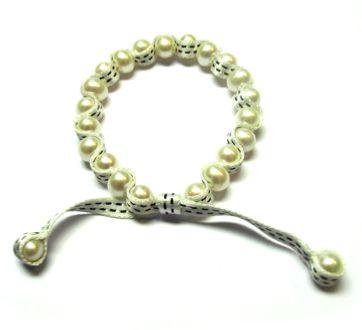 BRACELET CHINE 20.00g EAU DOUCE CHINE 7,5/8MM RUBAN BLANC