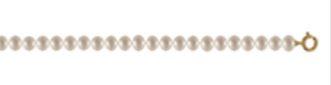 COLLIER OR JAUNE 750/00 0.41g EAU DOUCE CHINE 6/6,5MM SEMI-RONDE