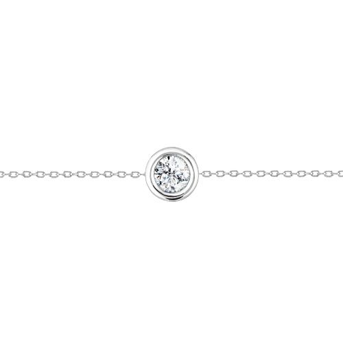 BRACELET ARGENT 925/00 0.72g 1 ZIRCON 0.10CT