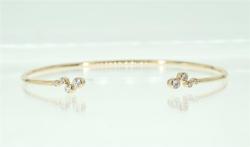 BRACELET OR ROSE 750/00 5.03g 8 DIAMANT 0.16CT